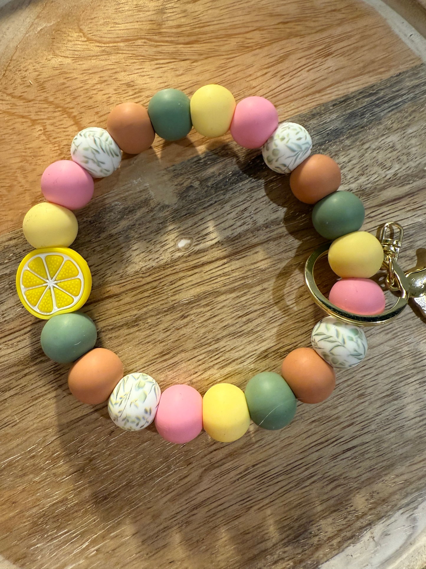 Silicone Beaded Wristlet