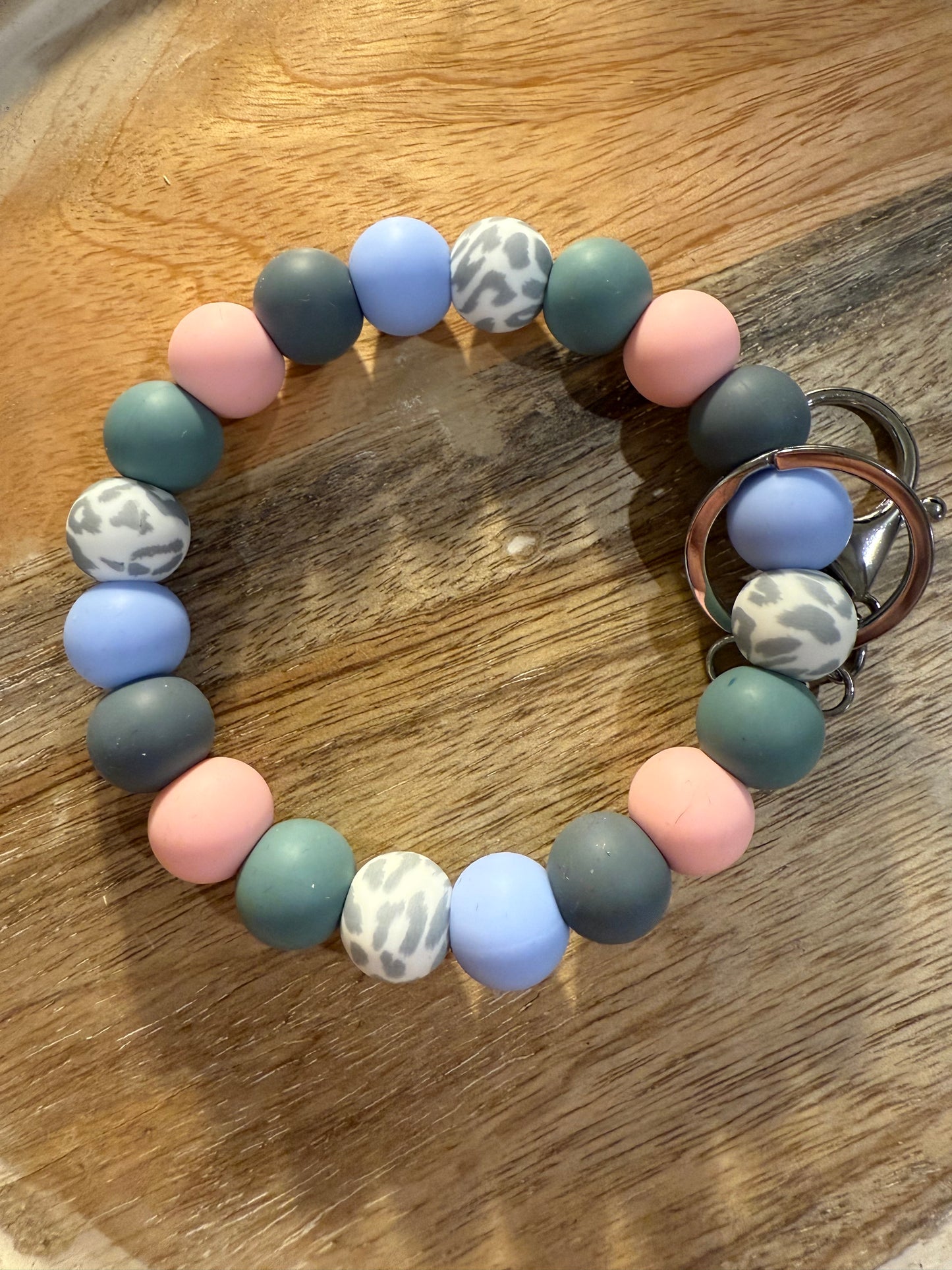 Silicone Beaded Wristlet