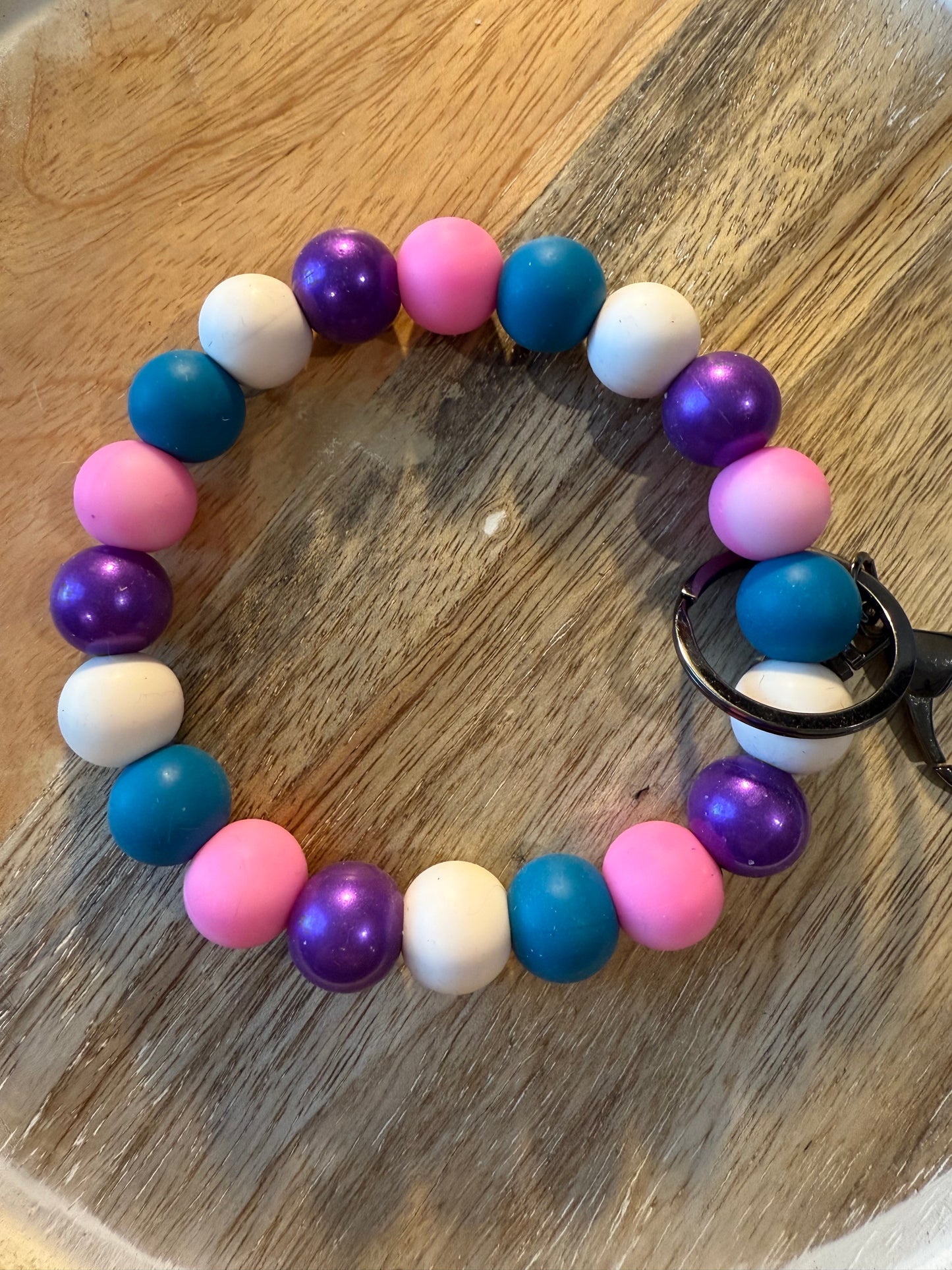 Silicone Beaded Wristlet