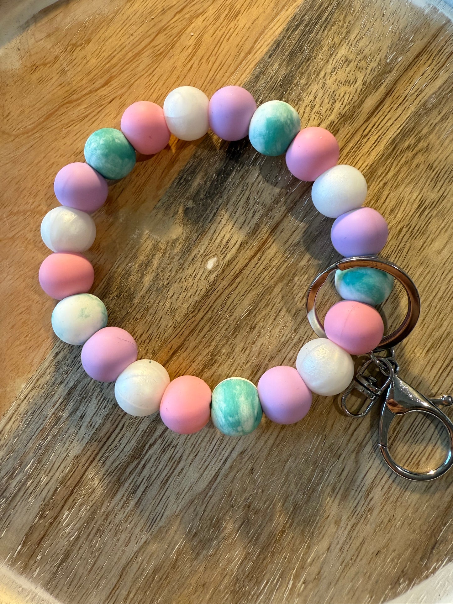 Silicone Beaded Wristlet