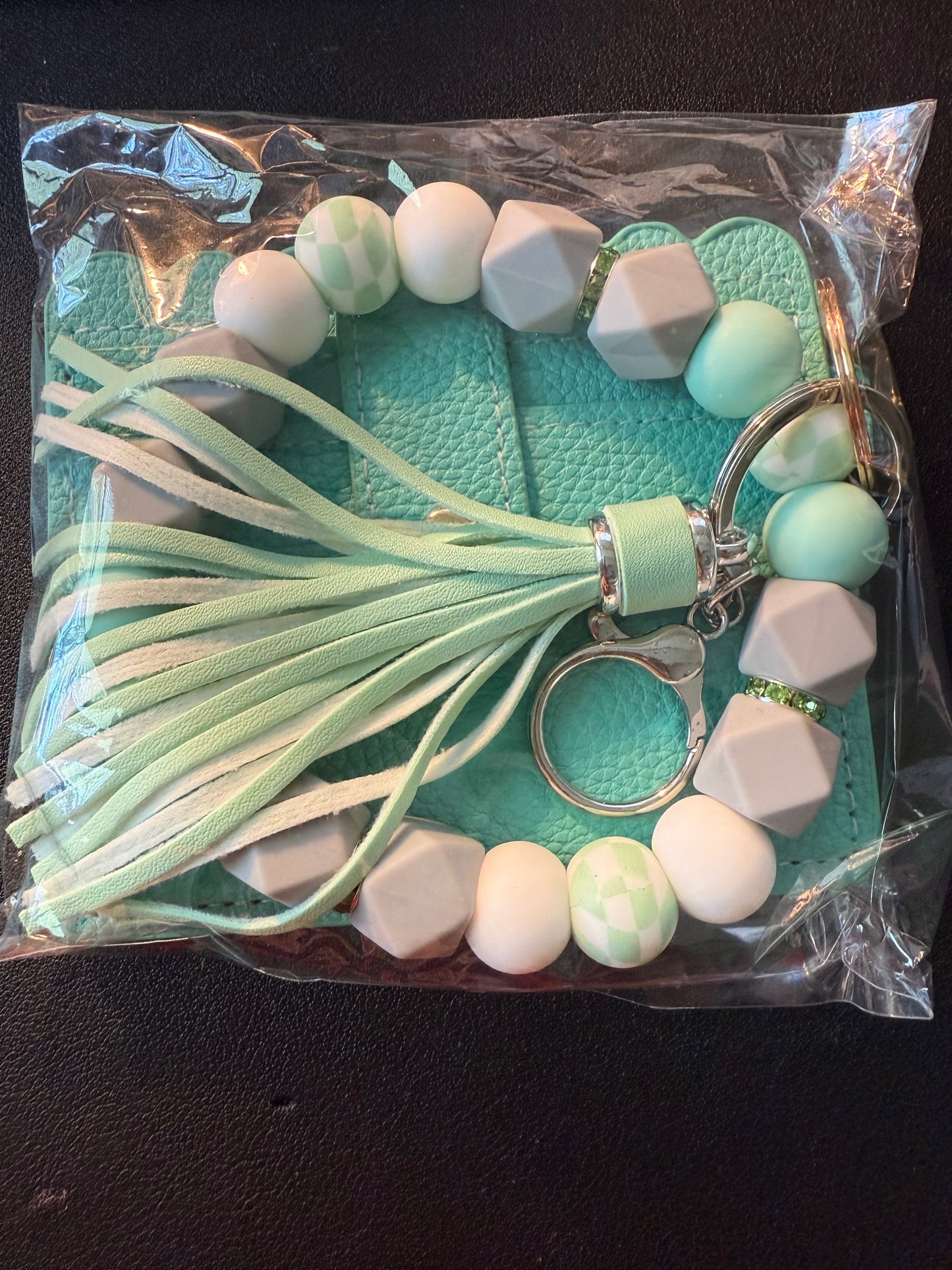 Silicone Beaded Wristlet & Wallet Sets