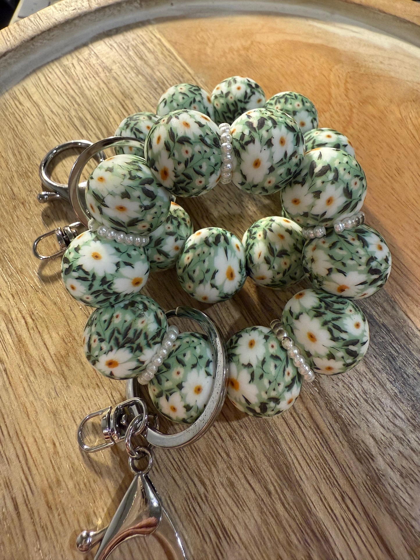 Mini Silicone Beaded Keychain