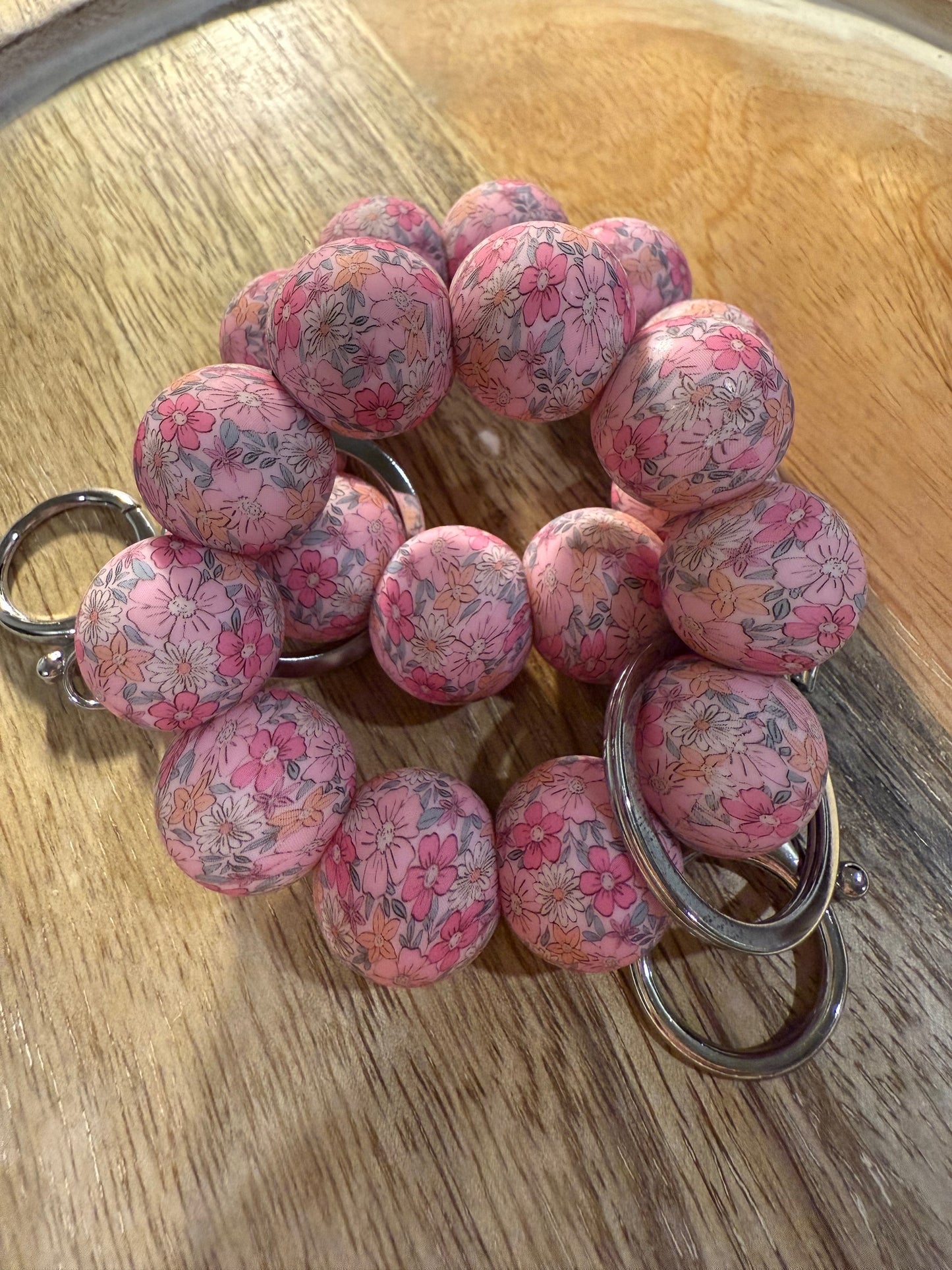 Mini Silicone Beaded Keychain