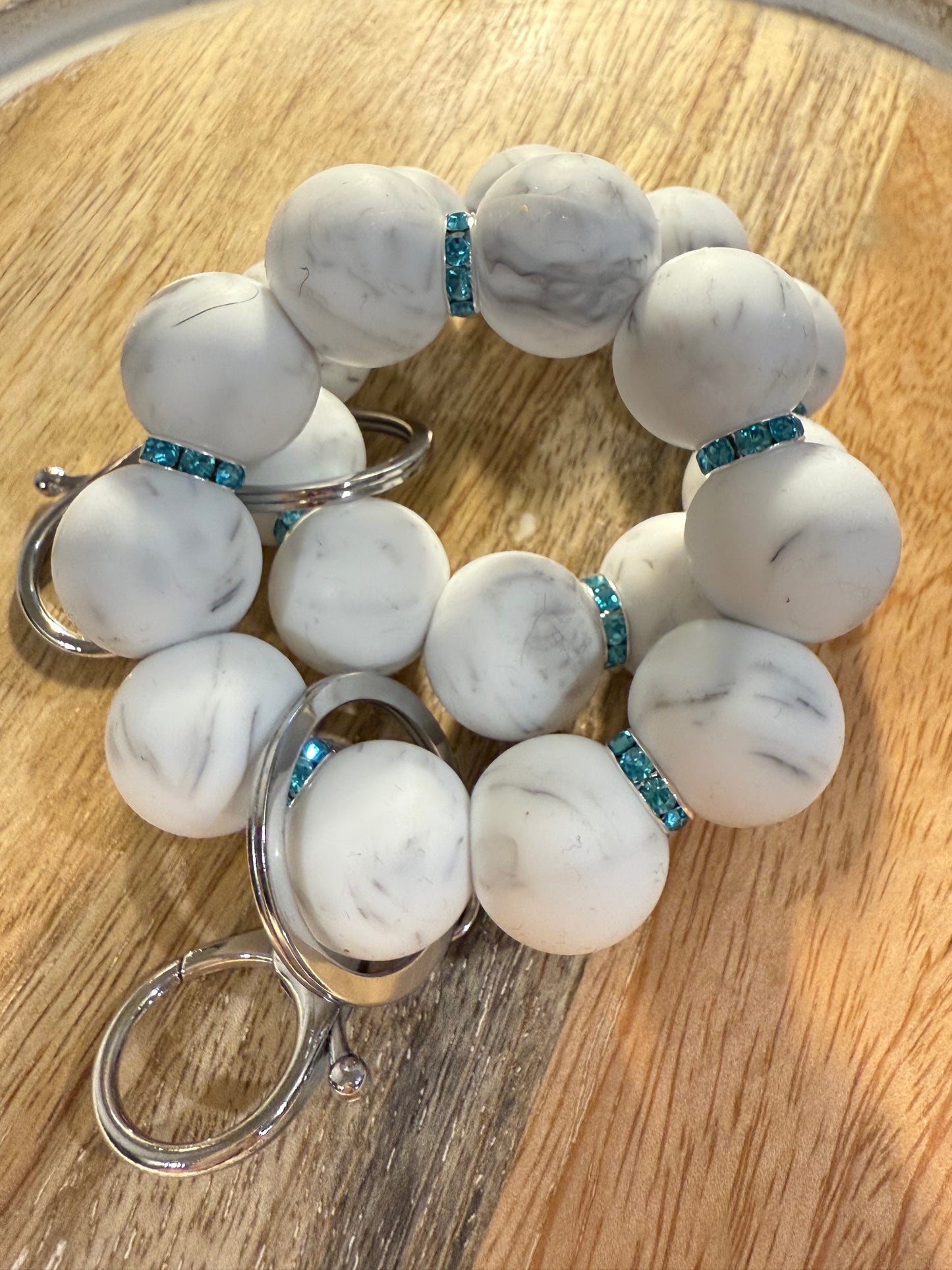 Mini Silicone Beaded Keychain