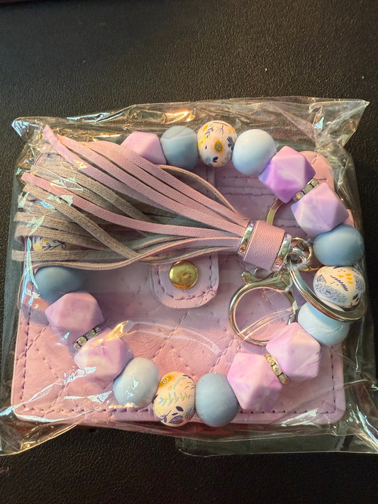 Silicone Beaded Wristlet & Wallet Sets