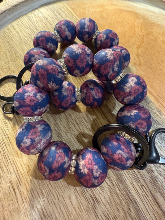 Mini Silicone Beaded Keychain