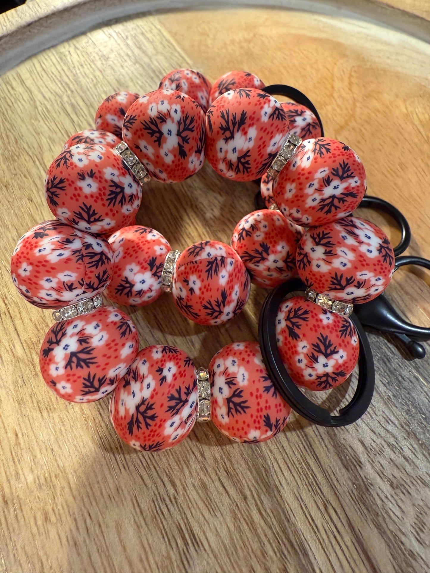 Mini Silicone Beaded Keychain