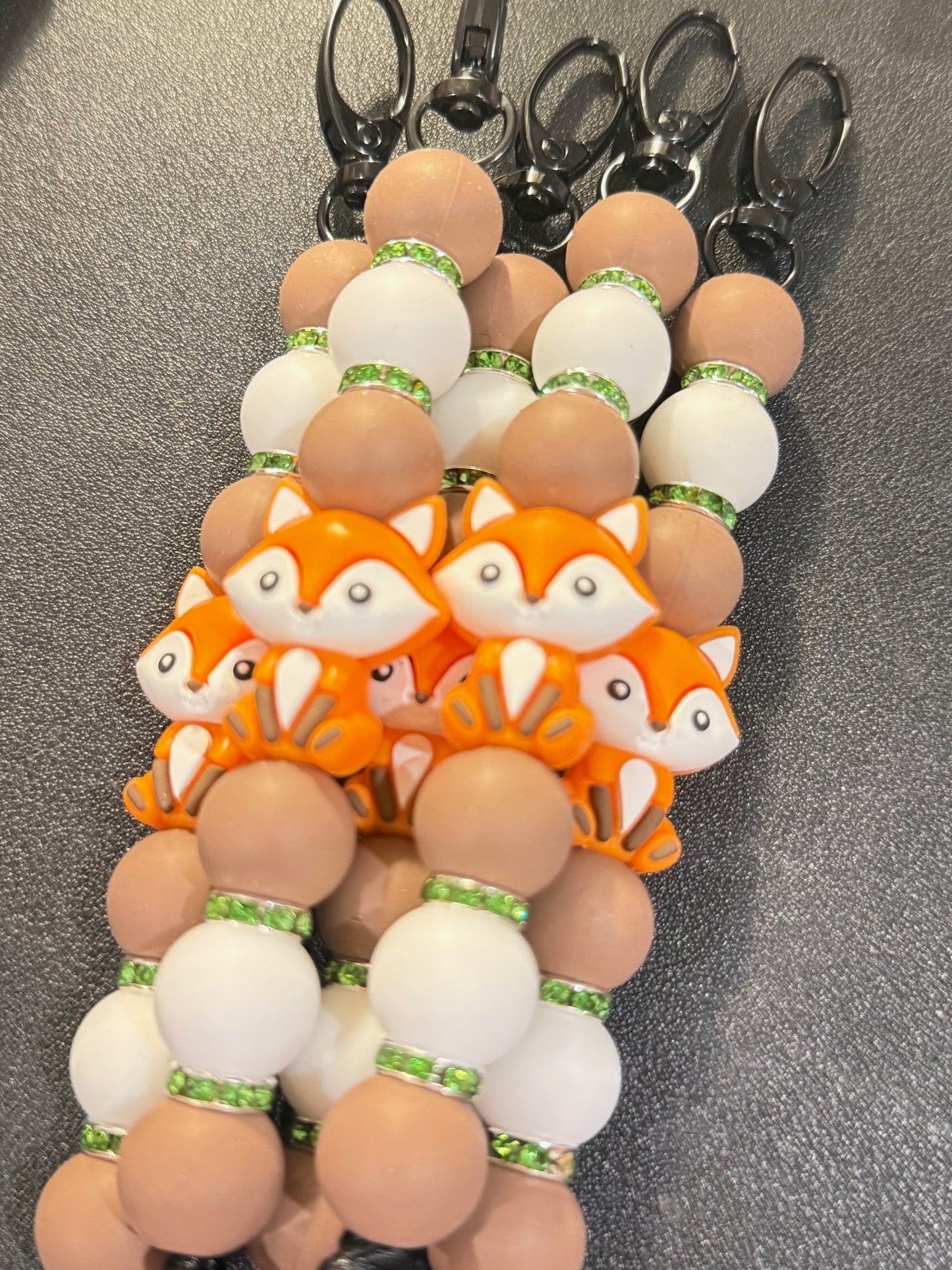 Silicone Beaded Zipper Pulls/Keychains