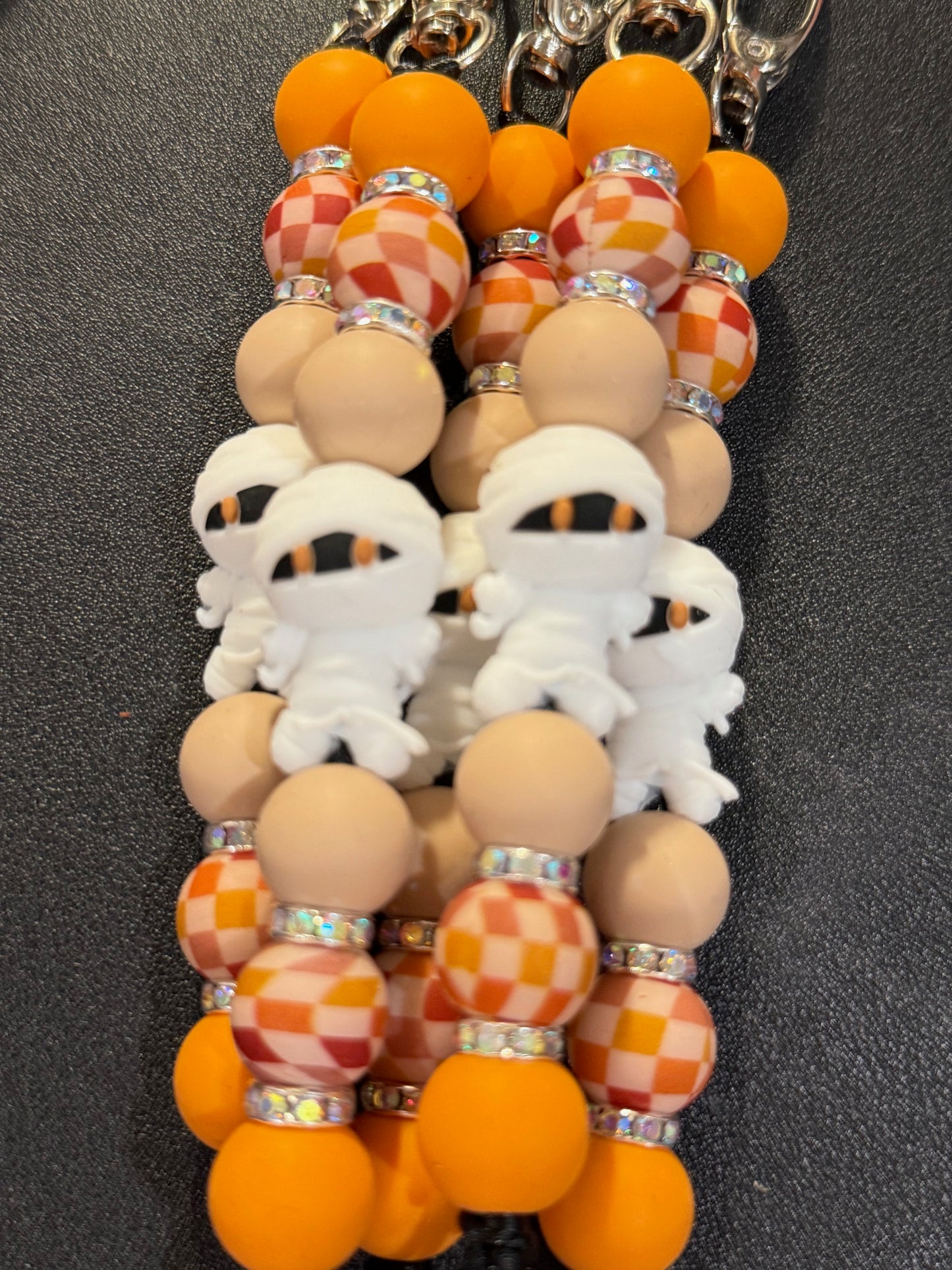 Silicone Beaded Zipper Pulls/Keychains