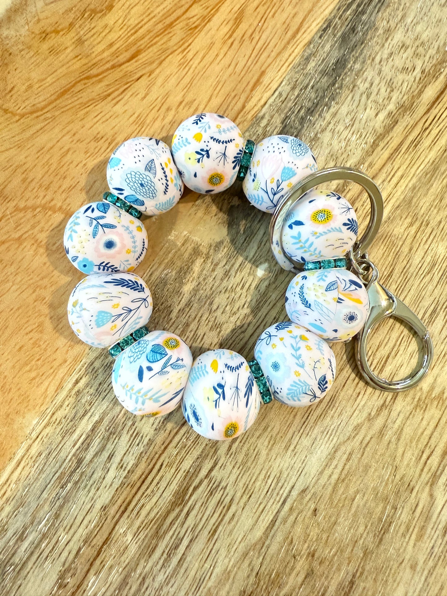 Mini Silicone Beaded Keychain