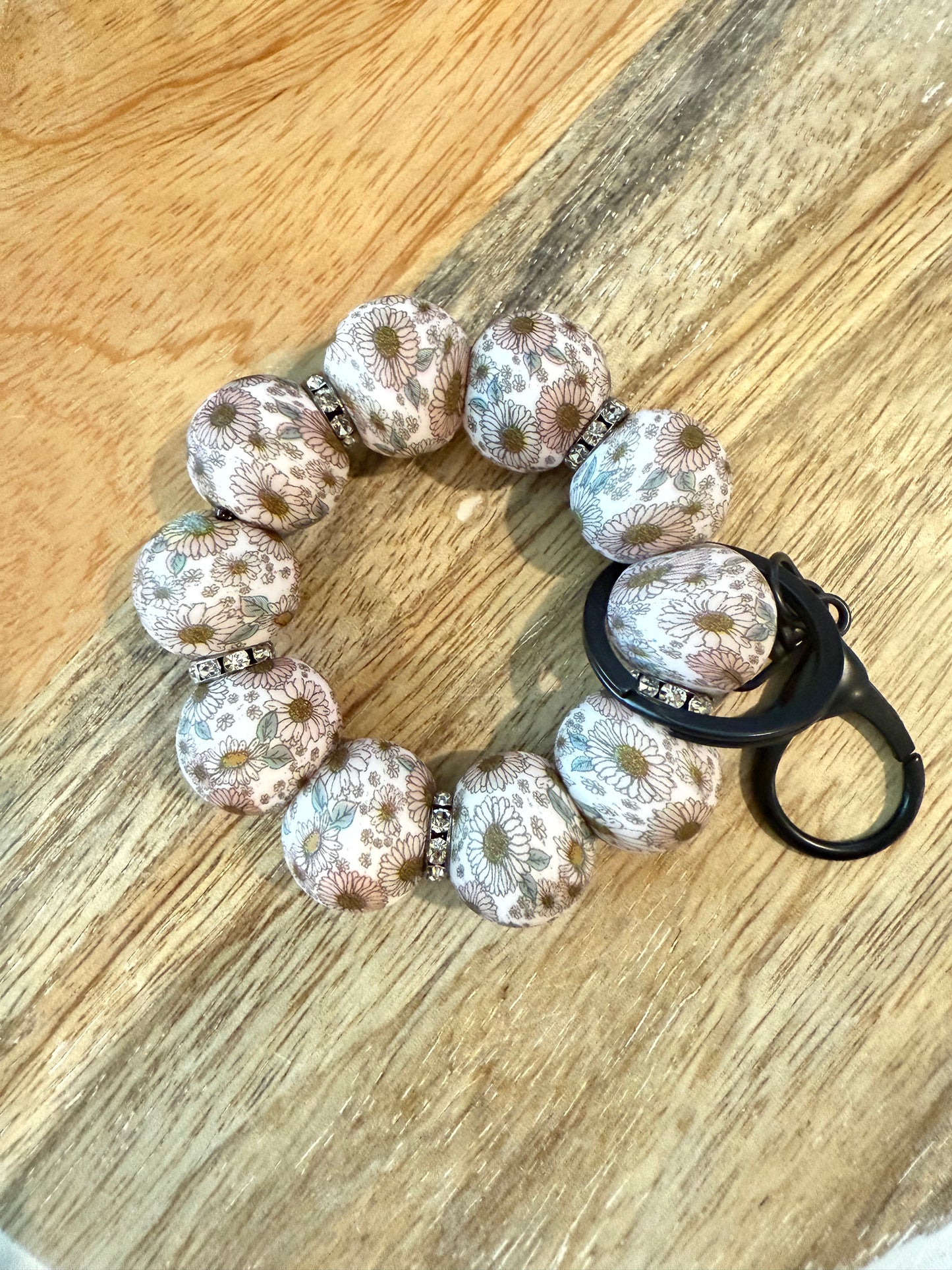 Mini Silicone Beaded Keychain