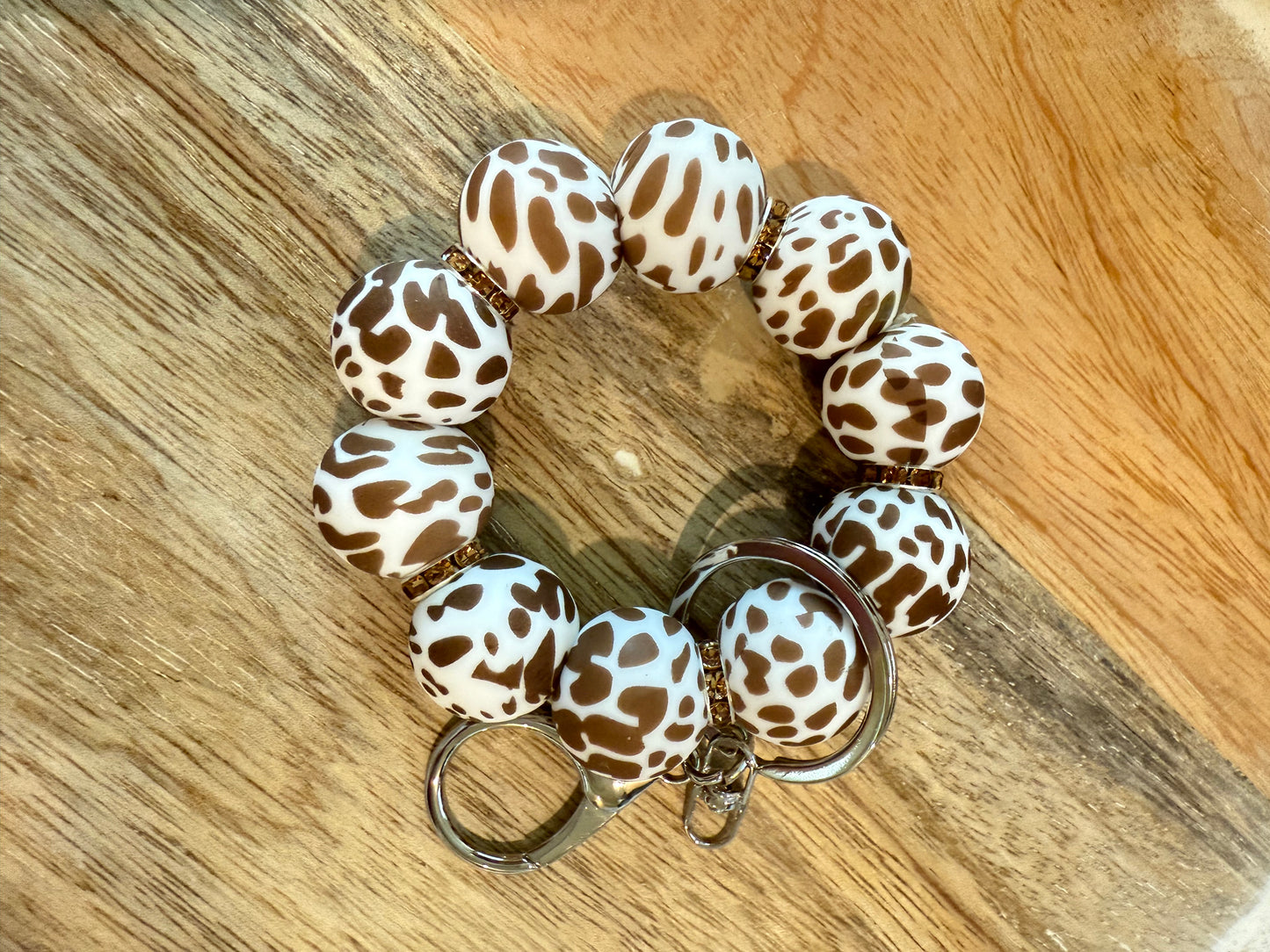 Mini Silicone Beaded Keychain
