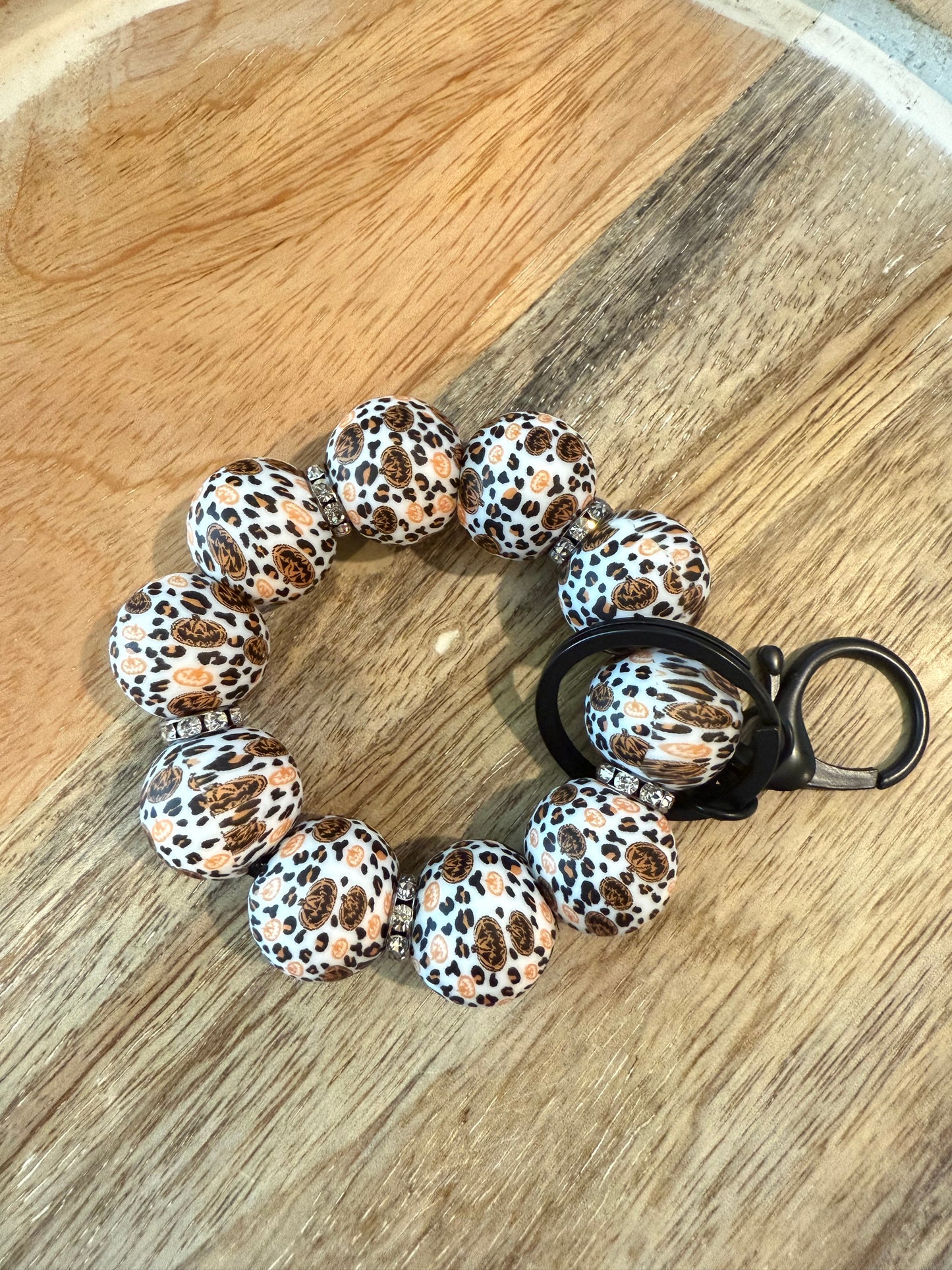 Mini Silicone Beaded Keychain