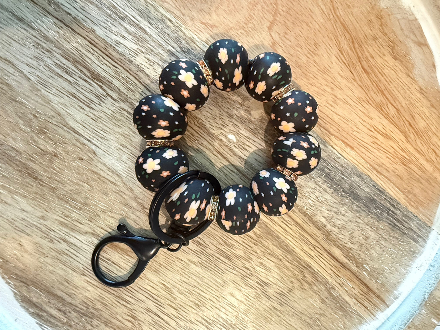 Mini Silicone Beaded Keychain