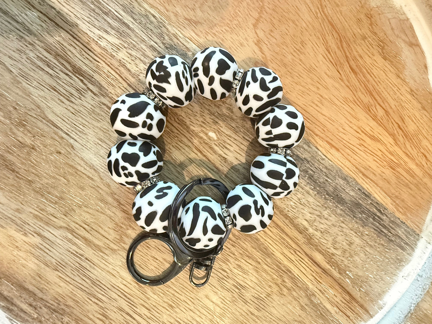 Mini Silicone Beaded Keychain