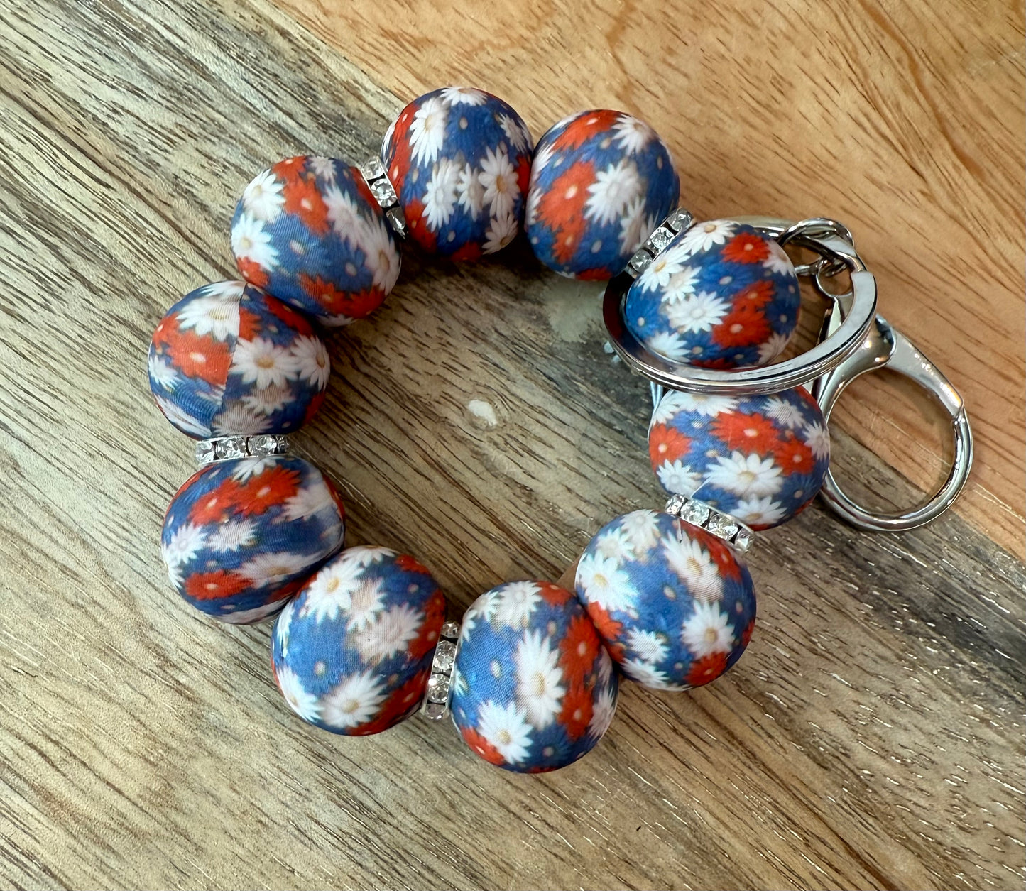 Mini Silicone Beaded Keychain